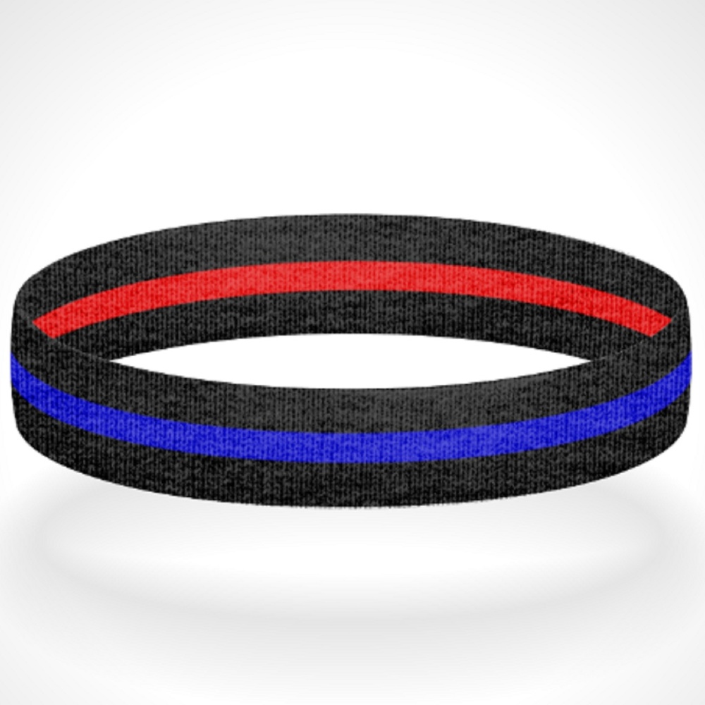 Thin Blue Line Thin Red Line Reversible Wristband